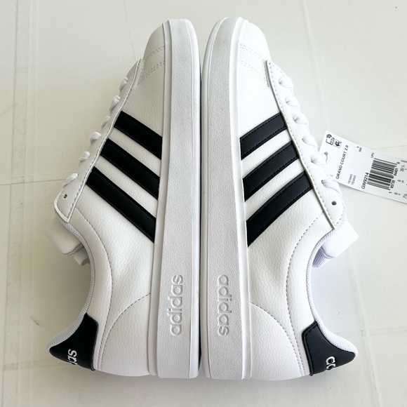 New ADIDAS Grand Court 2.0 Sneaker Shoes Women’s SIZE 7.5 White/Black - Picture 5 of 10